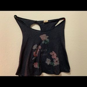 Cropped cross back top from hollister